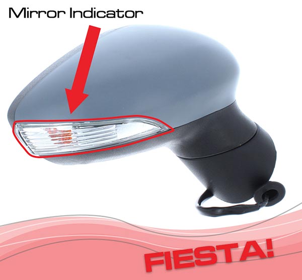 Ford Fiesta wing mirror indicator glass / lens