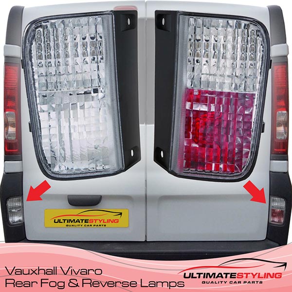 Vauxhall Vivaro rear fog & reverse lamps