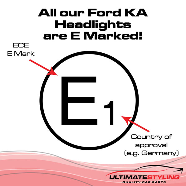 All of our headlights are road legal and E markes