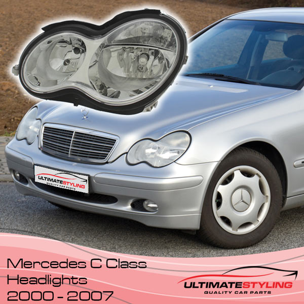 W203 Mercedes C Class Headlights