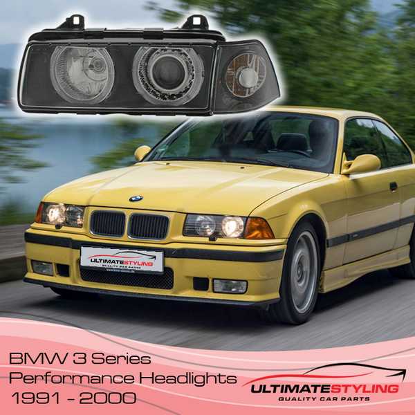 BMW 3 Series e46 angel eye headlights