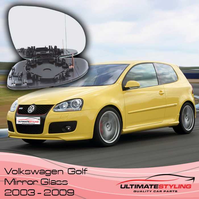 VW Golf  mk5 wing mirror glass