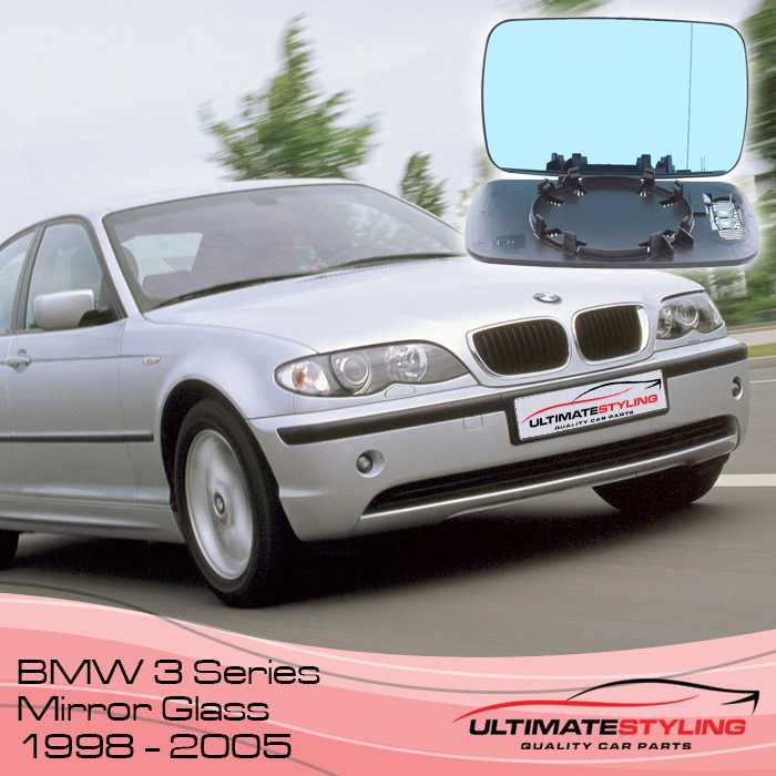 BMW 3 Series wing mirror glass 1998 - 2005