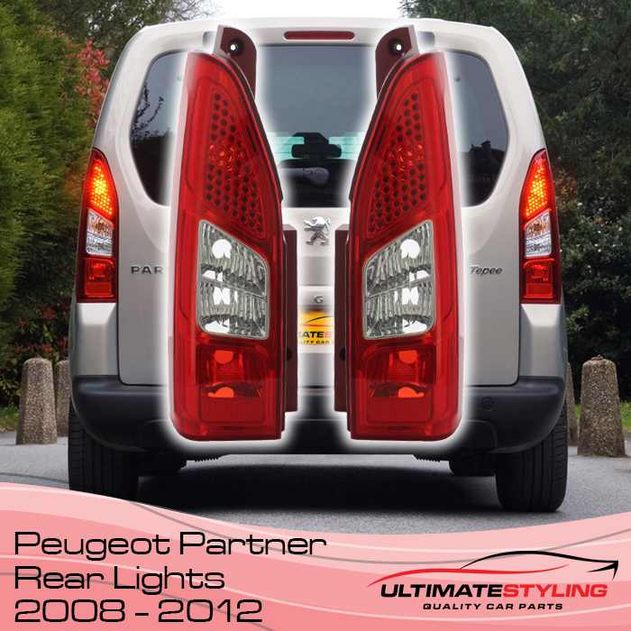 Peugeot Partner Rear lights replacement 2008 - 2012