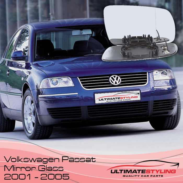 VW Passat frivers side Wing mirror glass