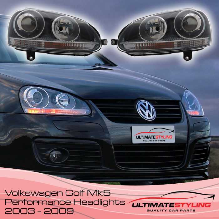 VW Golf  Aftermarket Headlights