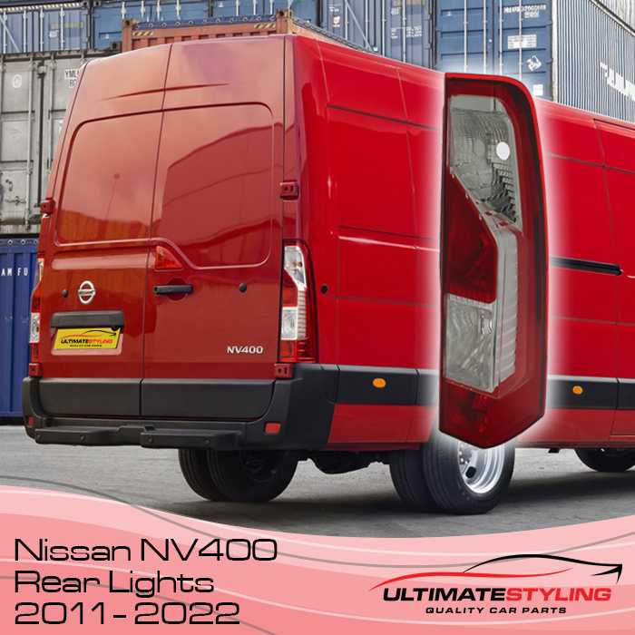  Nissan NV400 Driver Side Rear Light lens