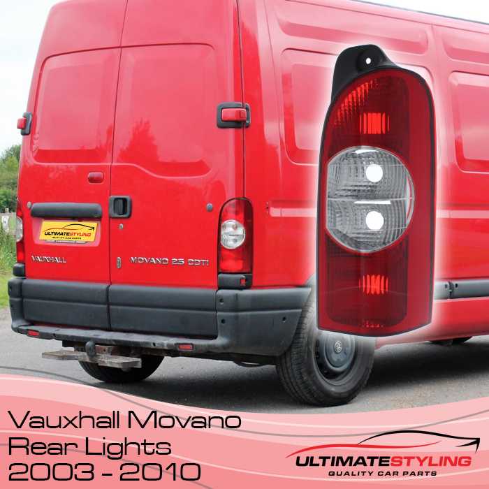  Vauxhall Movano Rear Light Cluster