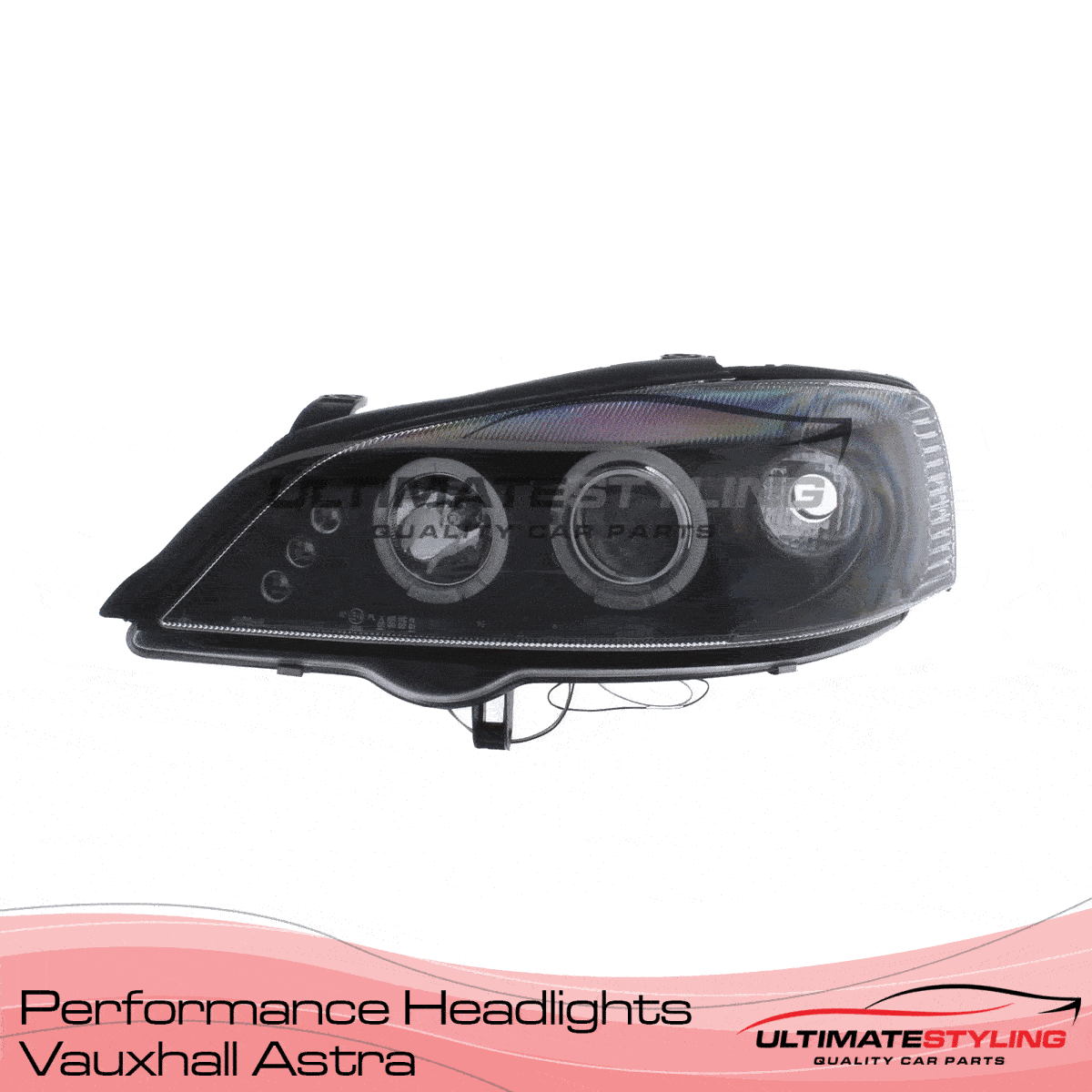 360 view of a Vauxhall Astra aftermarket headlight upgrade