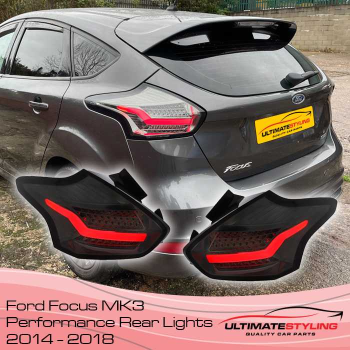Ford Focus MK3 smoked Rear Lights