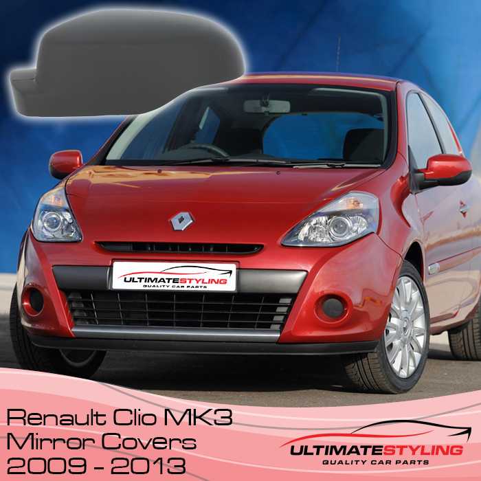 Wing mirror cover for the Renault Clio Mk3