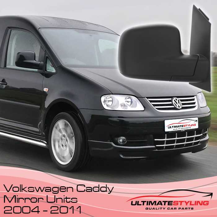 Drivers wing mirror unit for the VW Caddy