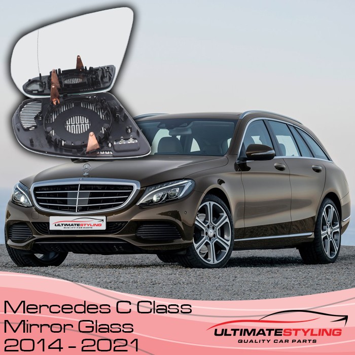 Wing mirror Glass for the Mercedes C Class