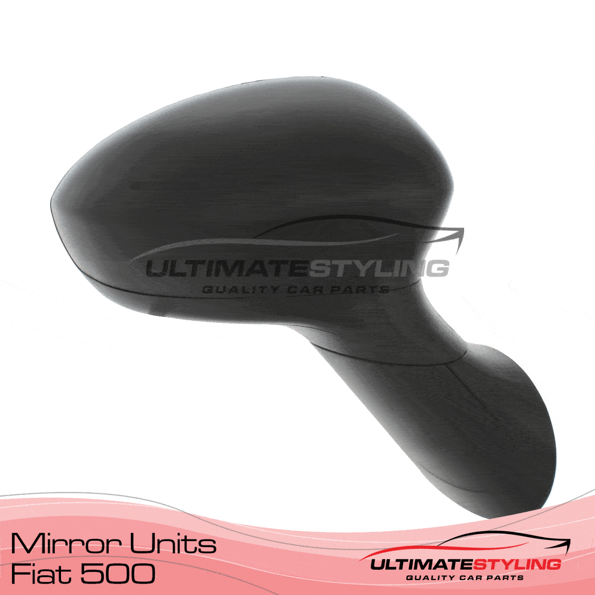 360 degree view of a Fiat 500 wing mirror
