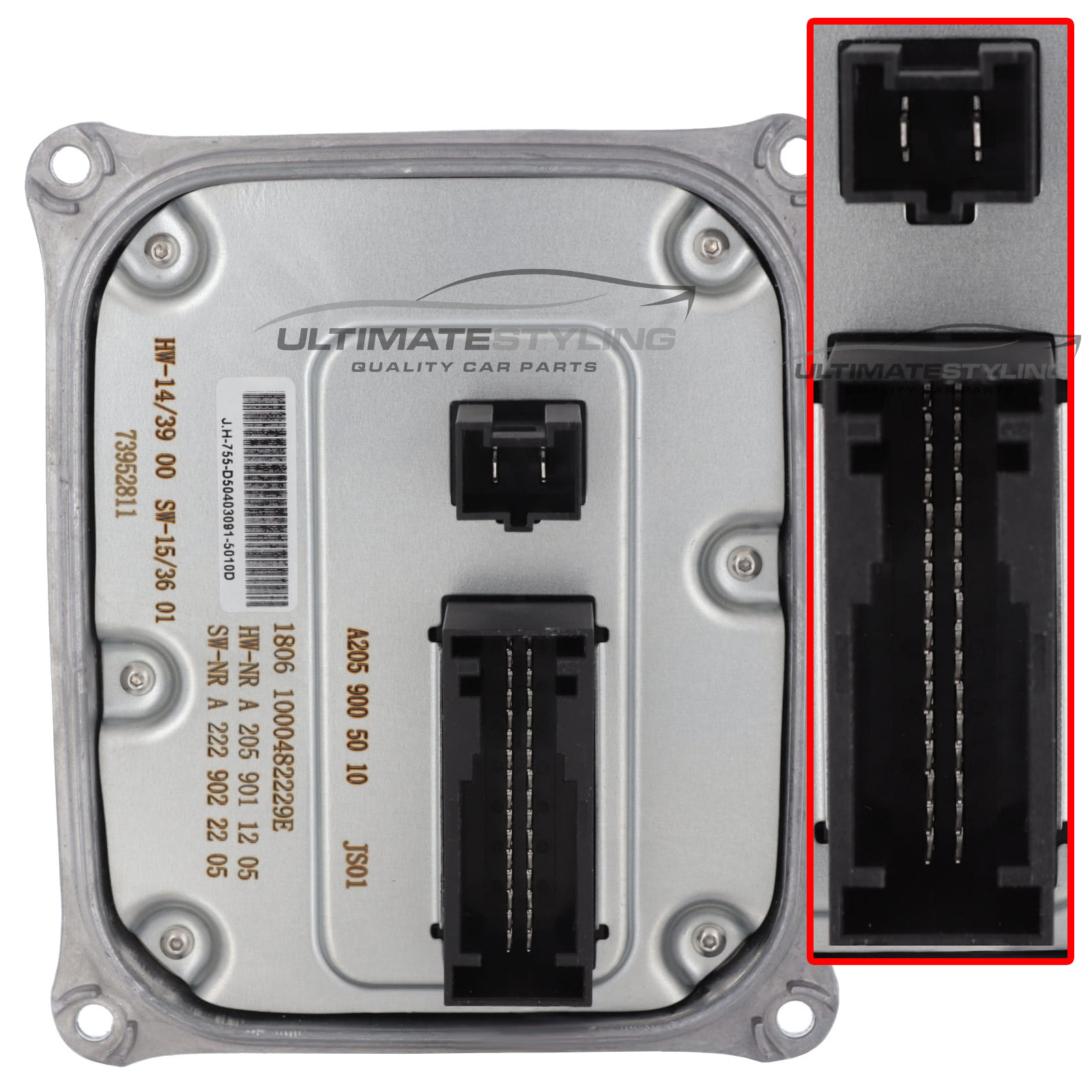Mercedes Benz C Class A205 / C205 / S205 / W205 / S Class A217 / C217 / V222 / W222 / X222 - LED Ballast Headlight Control Module - Universal Drivers Or Passengers Side