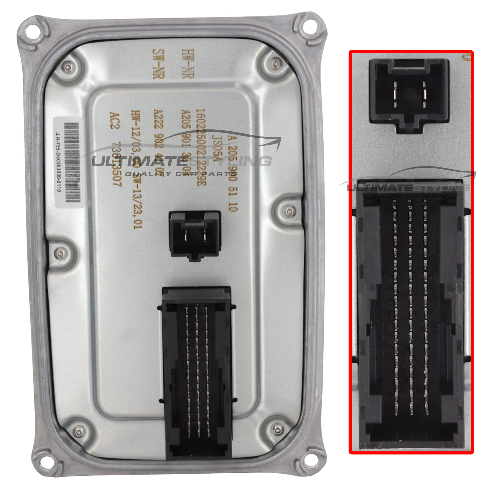 Mercedes Benz C Class A205 / C205 / S205 / W205 - LED Ballast Headlight Control Module - To Suit LED Intelligent Lighting System (ILS) - Universal Drivers Or Passengers Side