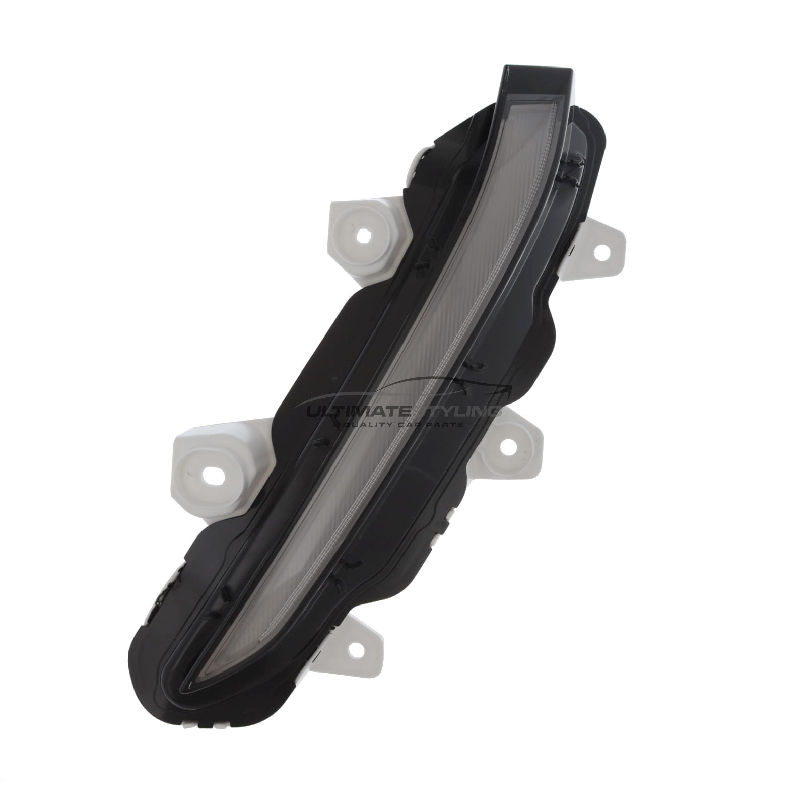 Peugeot 208 2019-2024 / 2008 2019-2023 - Front Indicator & Daytime Running Lamp - Eco LED Type - Single Tiger Tooth Style - Clear Indicator - Includes LED Bulbs - Passenger Side Left Hand