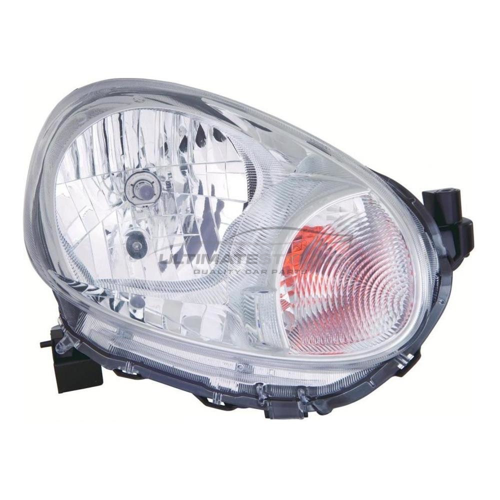 thumbnail interactive-video image 1 of Ultimate Components Driver Side Headlight – For Nissan Micra K13 Hatchback 2013-2017 – Black Inner, Halogen, RHD 1 of 4