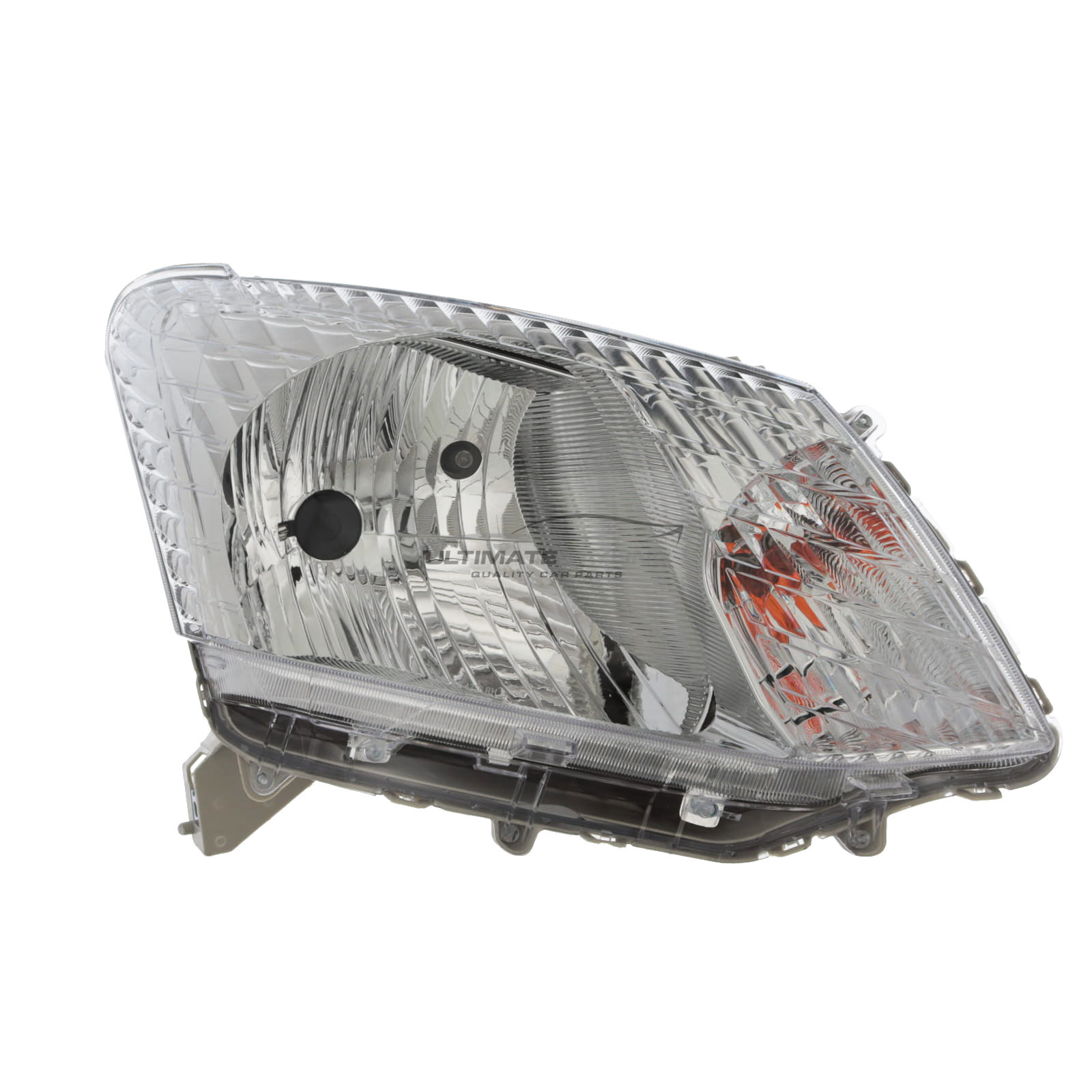 Isuzu D-MAX 2012-2017 Halogen, Headlight / Headlamp Chrome Inner With Clear Indicator - Drivers Side (RH) - Halogen