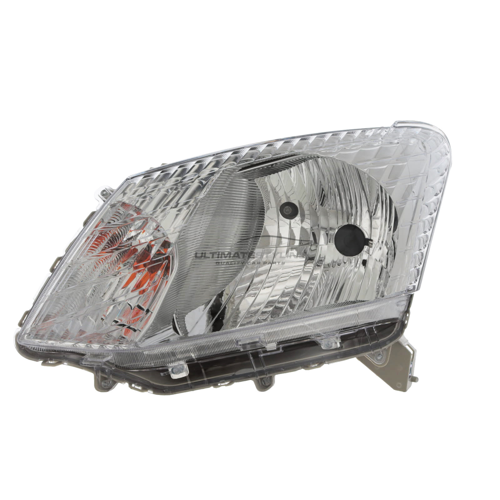 Isuzu D-MAX 2012-2017 Halogen, Headlight / Headlamp Chrome Inner With Clear Indicator - Passenger Side (LH) - Halogen