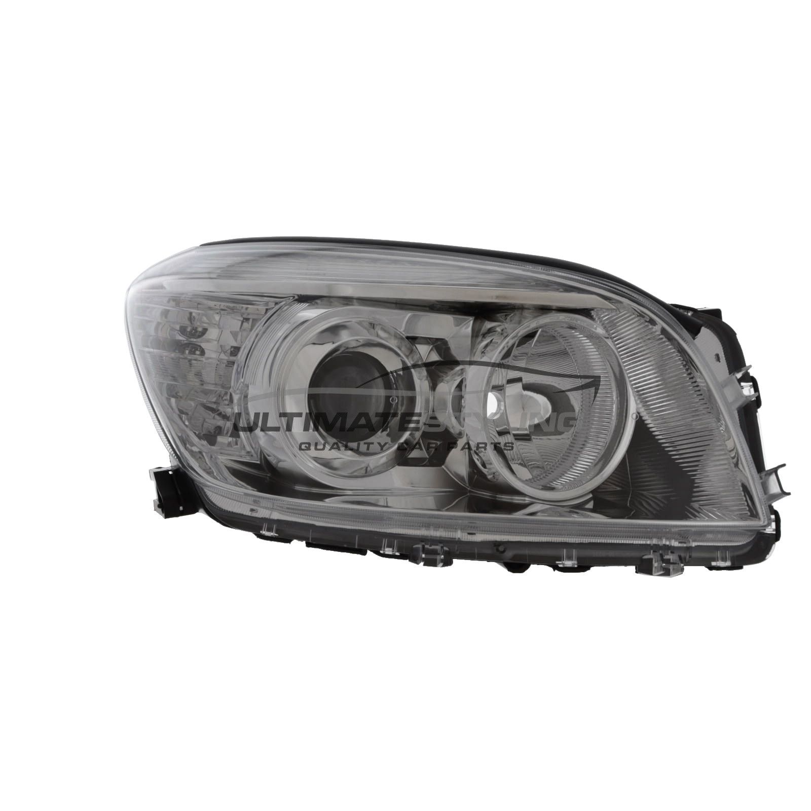 Toyota RAV-4 2006-2009 - Headlight / Headlamp - Chrome Inner - Suitable For Both Manual & Electric Adjustment - Drivers Side Right Hand