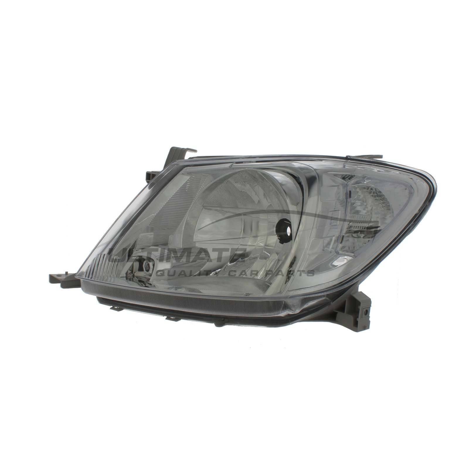 Toyota Hi-Lux 2009-2012 Halogen, Electric Without Motor, Chrome Headlight / Headlamp Including Clear Indicator Passengers Side (LH)