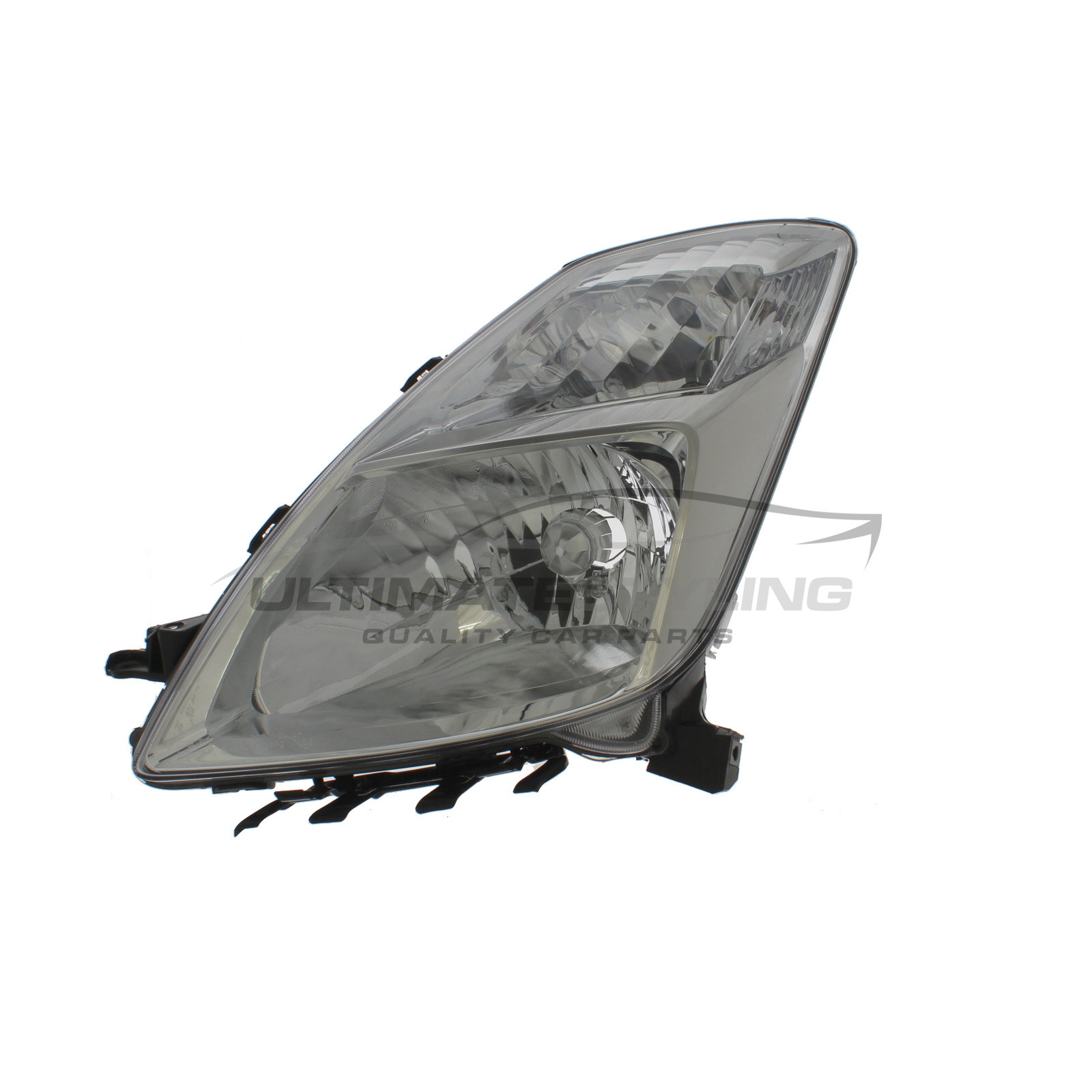 Toyota Prius 2004-2009 Halogen, Electric Without Motor, Chrome Headlight / Headlamp Passengers Side (LH)