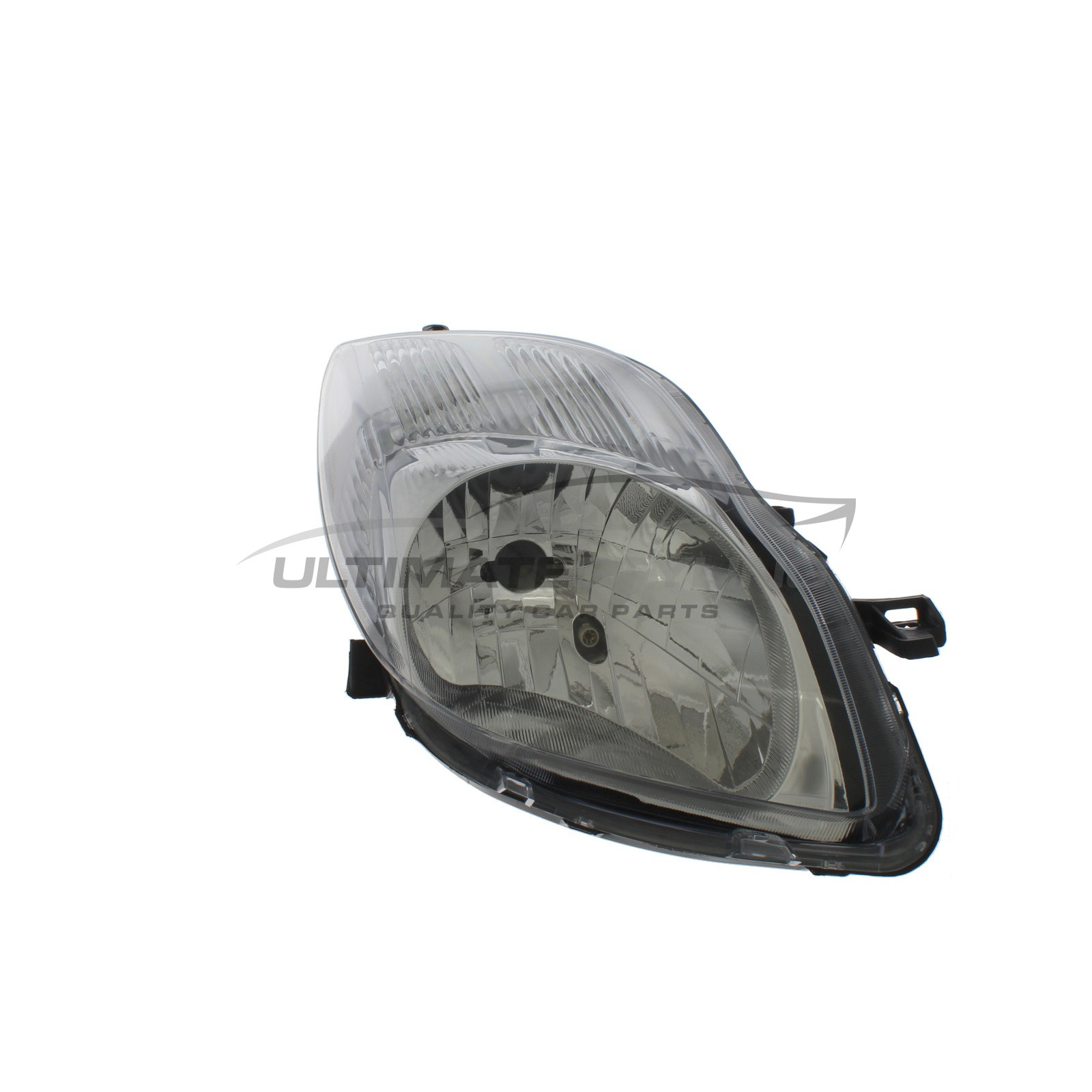 Toyota Yaris 2008-2011 Halogen, Electric Without Motor, Headlight / Headlamp Chrome Surround Drivers Side (RH)