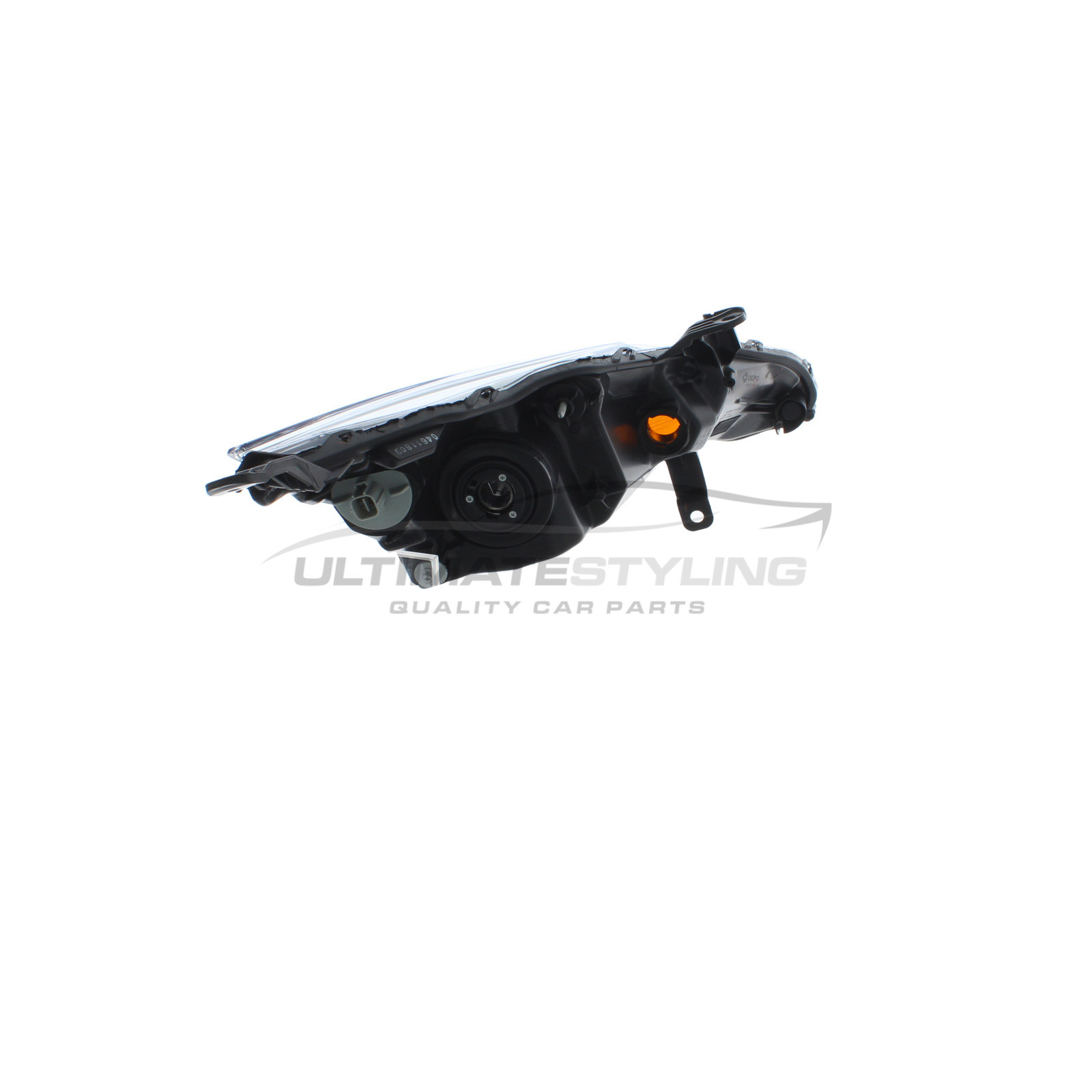 Toyota Aygo (2014-2018) Headlights Pair - Black Inner W/ LED DRL By Ultimate Styling