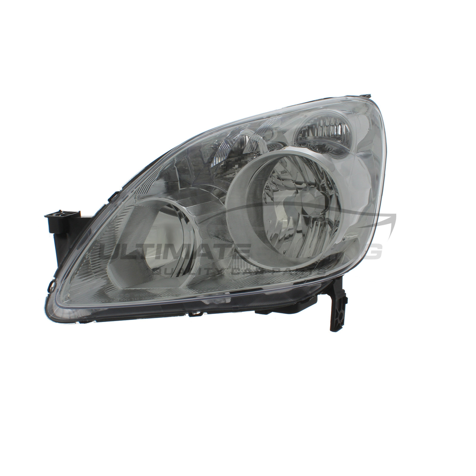 Honda CR-V 2005-2007 Halogen, Electric Without Motor, Chrome Headlight / Headlamp Including Clear Indicator Passengers Side (LH)