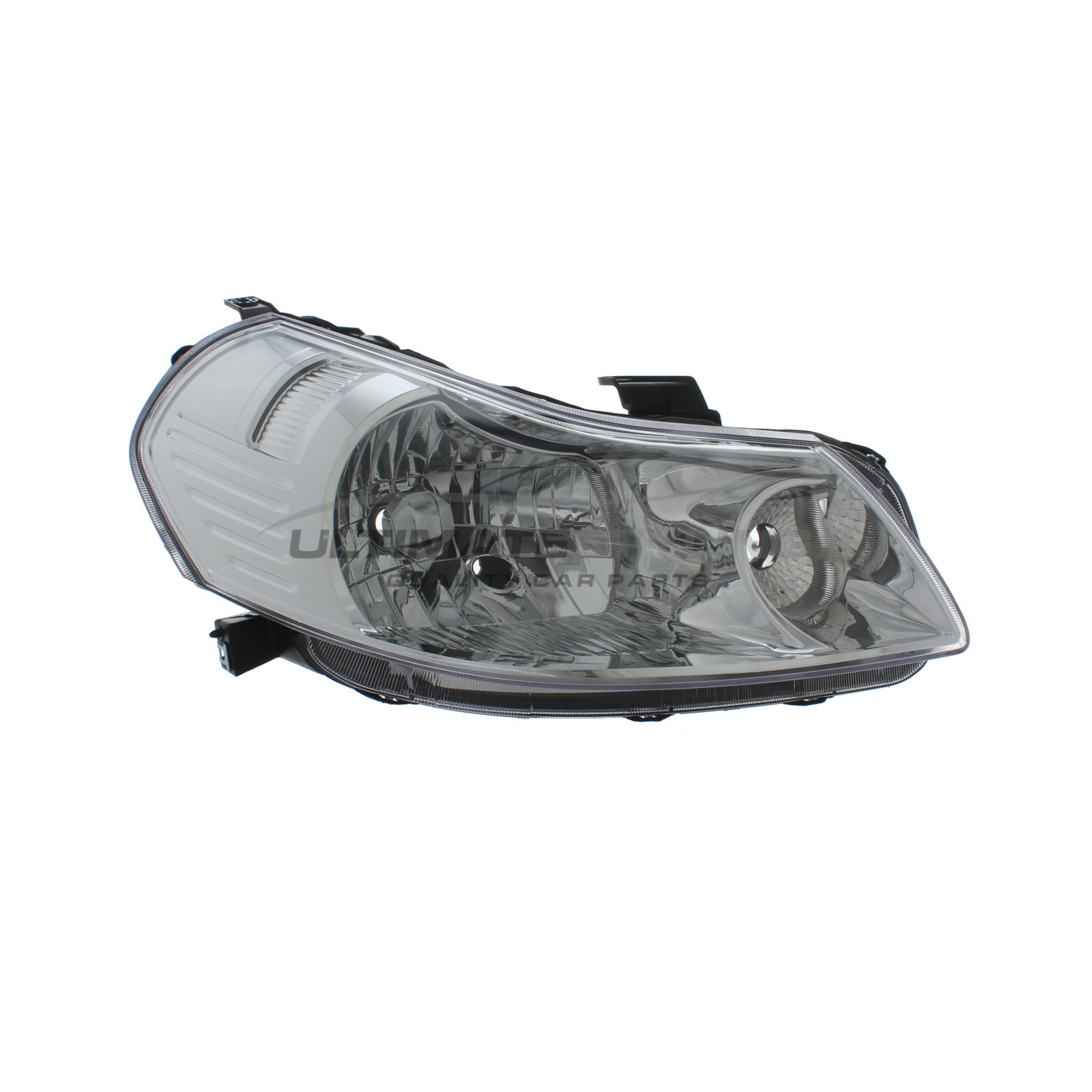 Suzuki SX4 2006-2015 Halogen, Electric Without Motor, Chrome Headlight / Headlamp Including Clear Indicator Drivers Side (RH)