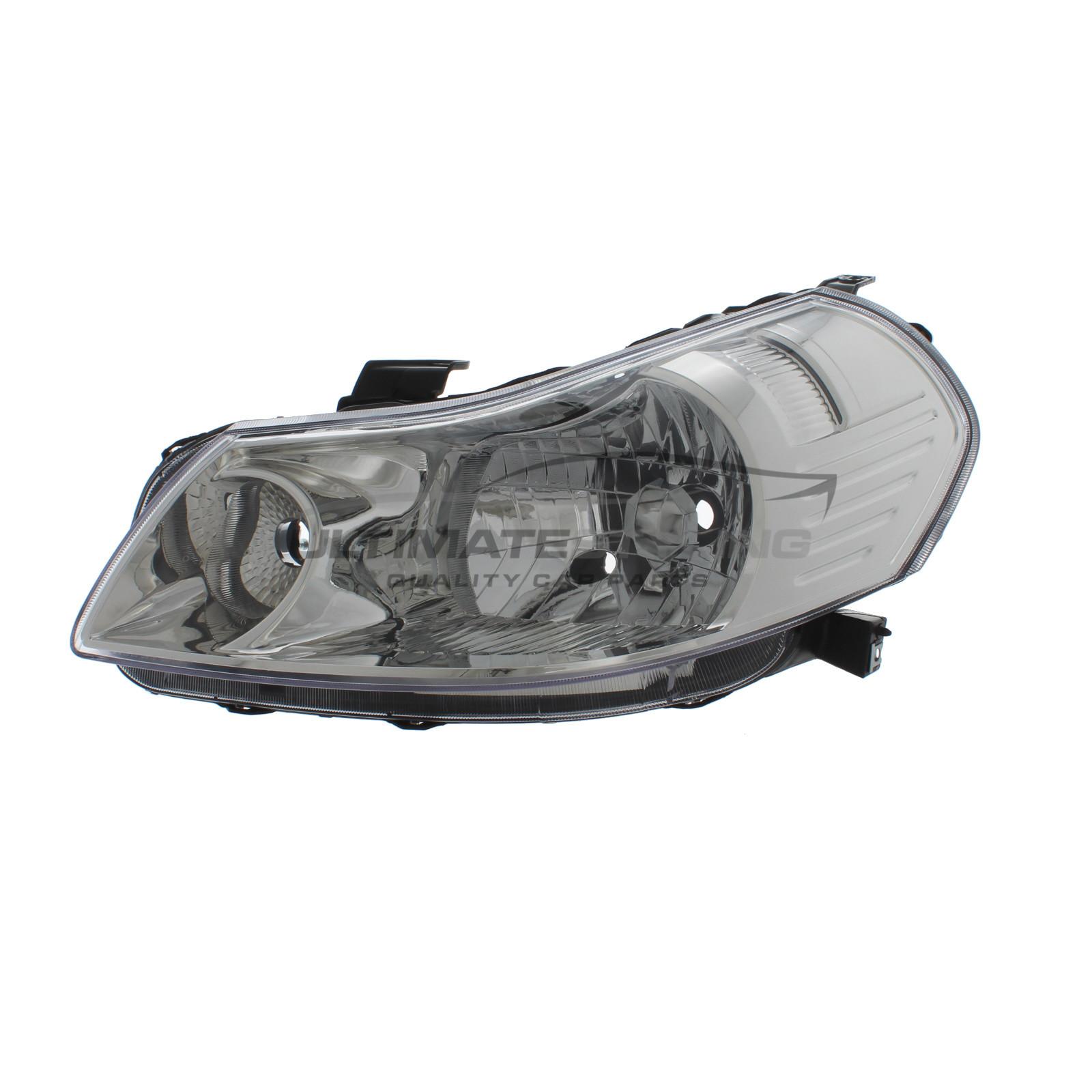 Suzuki SX4 2006-2015 Halogen, Electric Without Motor, Chrome Headlight / Headlamp Including Clear Indicator Passengers Side (LH)