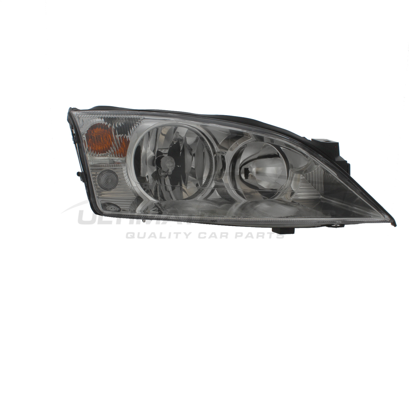 Ford Mondeo 2000-2007 Halogen, Electric Without Motor, Chrome Headlight / Headlamp Drivers Side (RH)