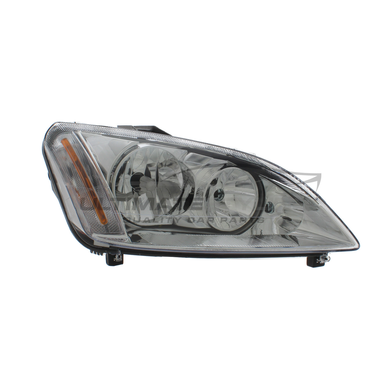 Ford Focus C-MAX 2003-2007 Halogen, Electric Without Motor, Chrome Headlight / Headlamp Drivers Side (RH)
