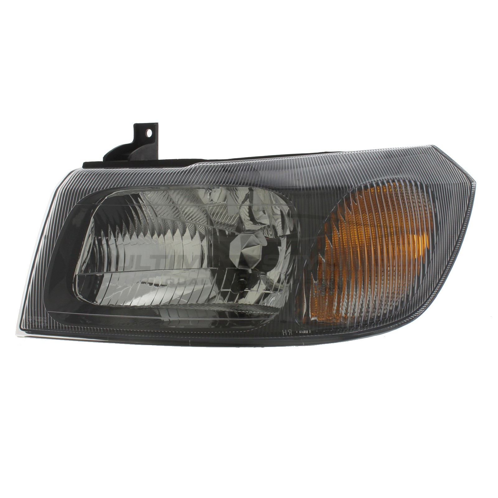 Ford Tourneo Transit 2000-2006, Transit 2000-2006 Halogen, Electric / Manual Without Motor, Black Headlight / Headlamp Passengers Side (LH)