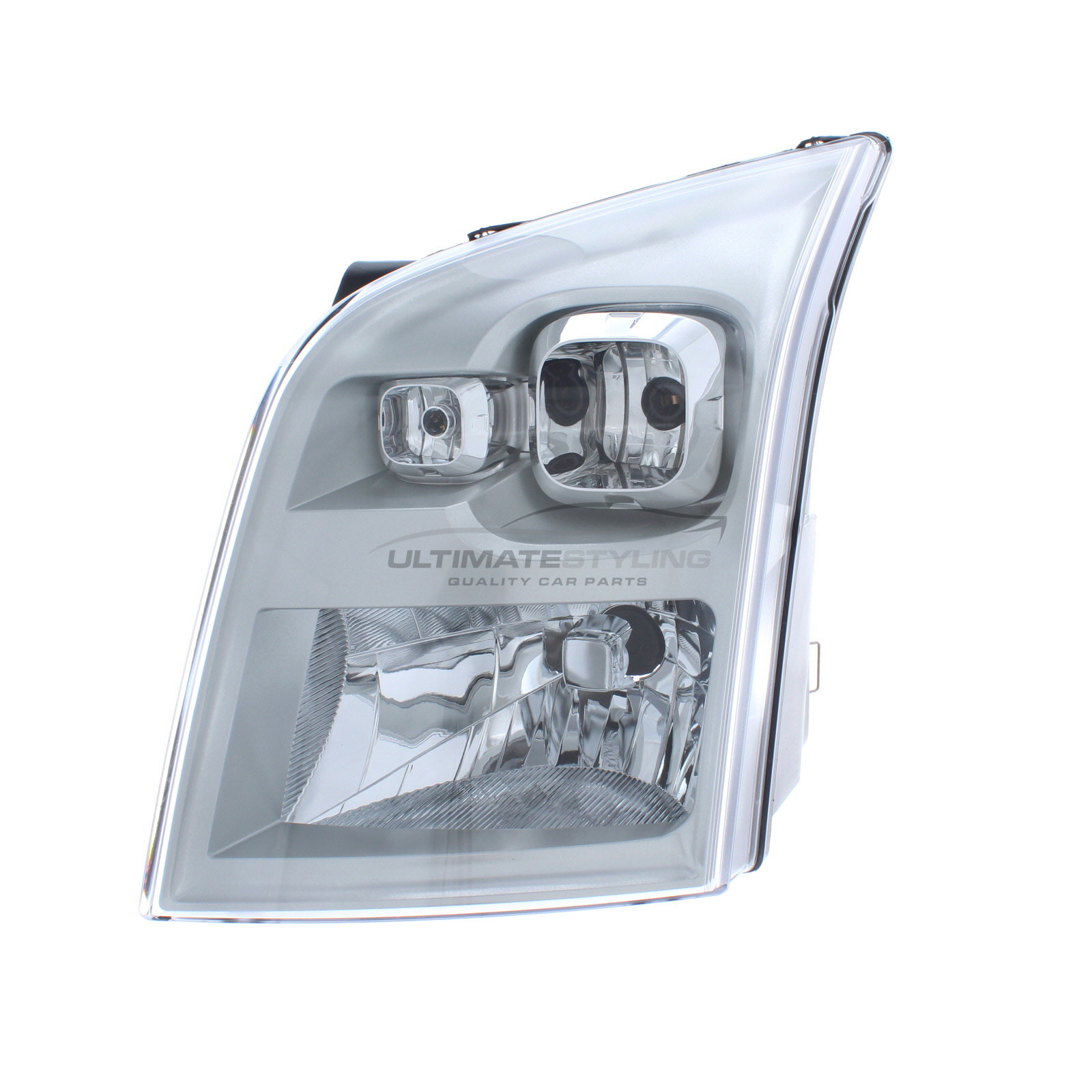 Ford Tourneo Transit 2006-2014, Transit 2006-2014 Halogen, Electric Without Motor, Chrome Headlight / Headlamp Passengers Side (LH)