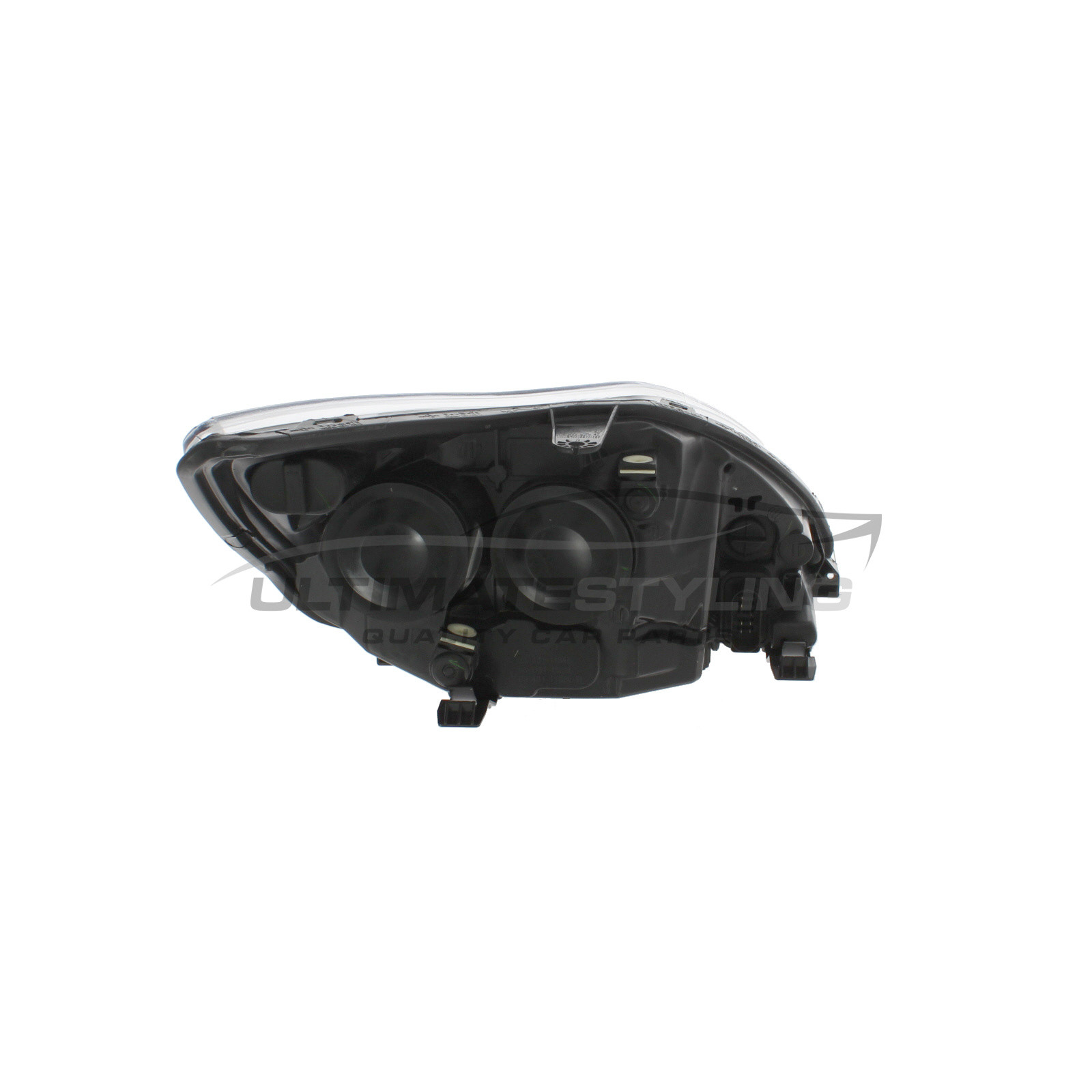 Ford Focus 2008-2011 Halogen, Electric With Motor, Chrome Headlight / Headlamp Passengers Side (LH)