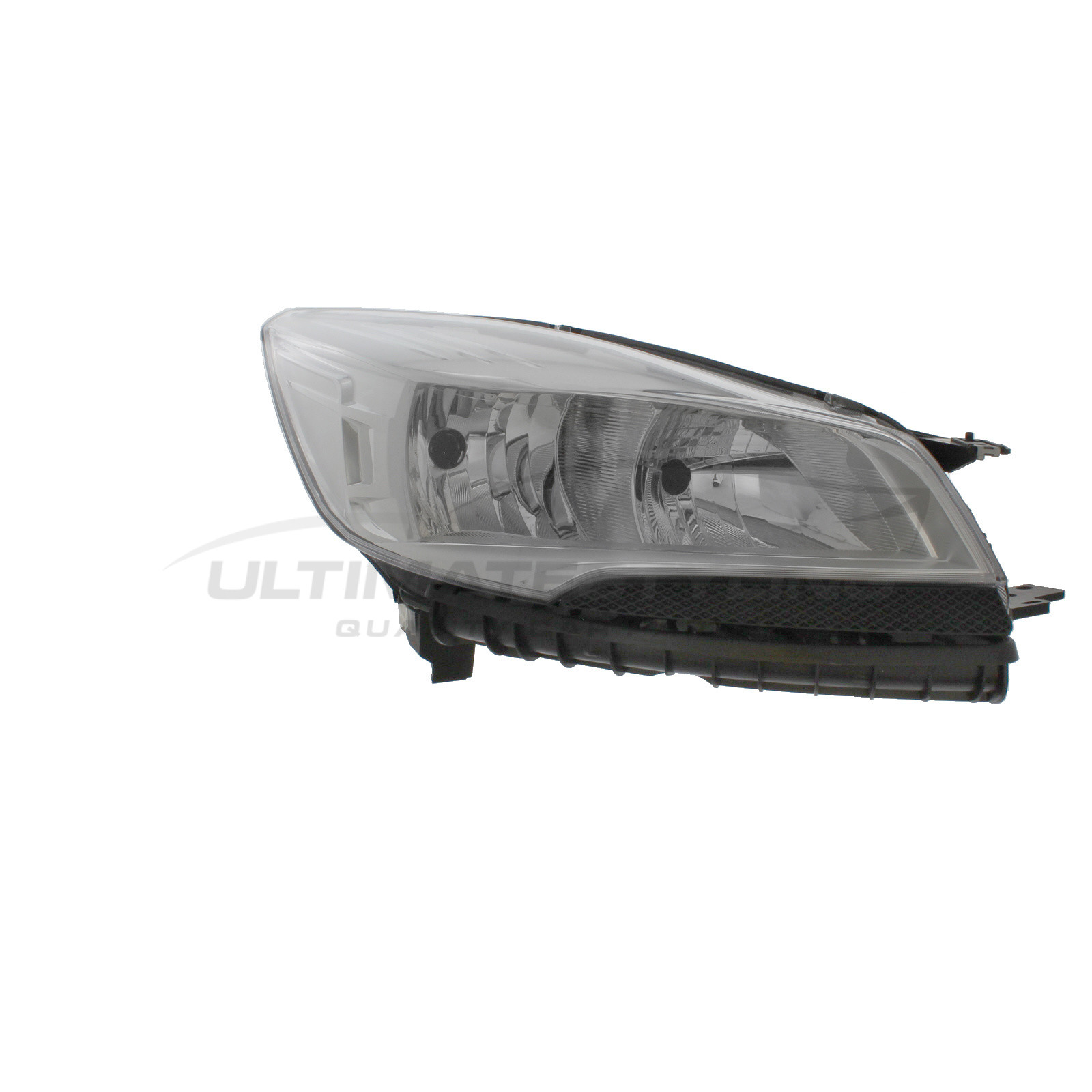 Ford Kuga 2012-2017 Halogen, Electric With Motor, Chrome Headlight / Headlamp Including Clear Indicator Drivers Side (RH)