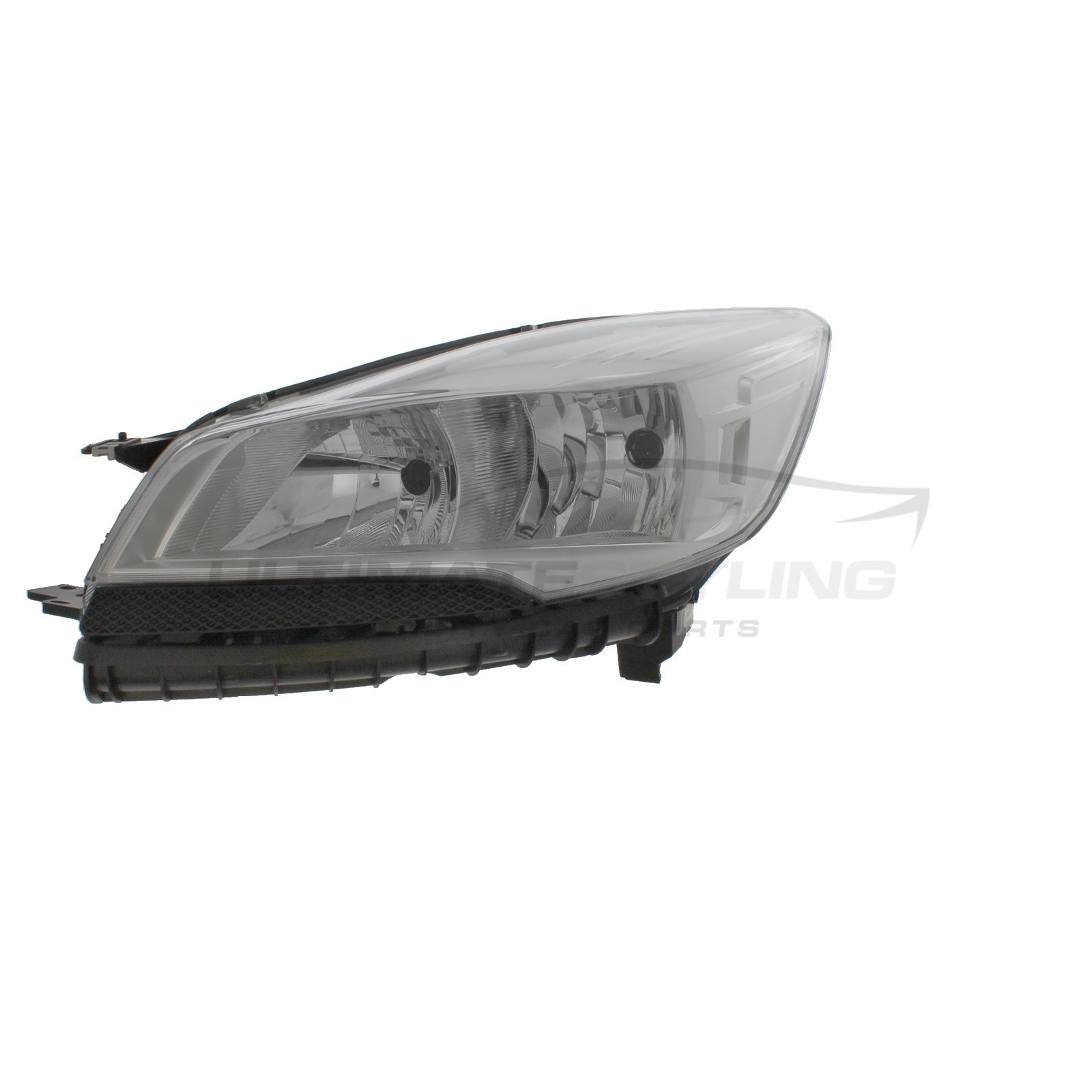Ford Kuga 2012-2017 Halogen, Electric With Motor, Chrome Headlight / Headlamp Including Clear Indicator Passengers Side (LH)