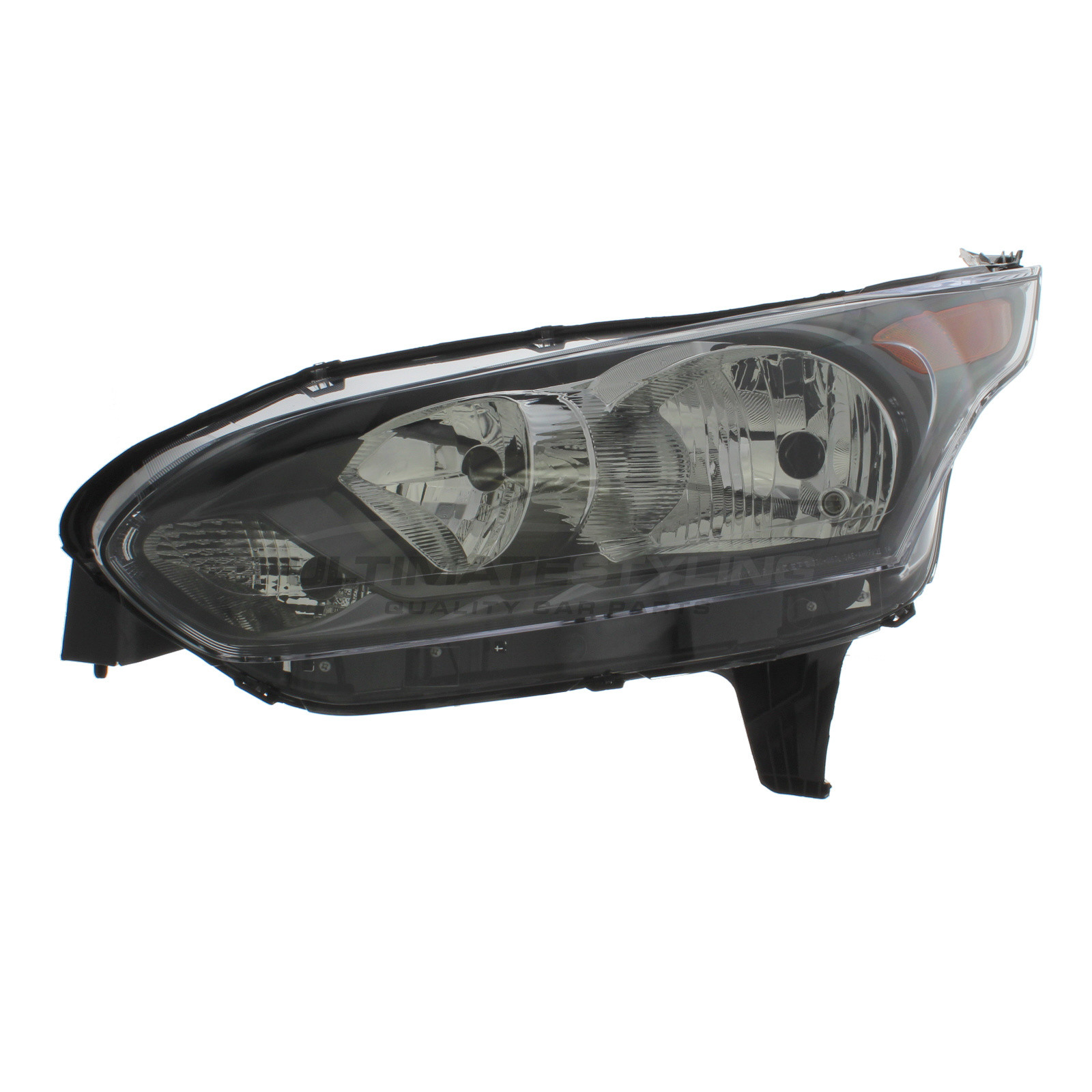 Ford Tourneo Connect, Transit Connect 2013-2018 Halogen, Electric With Motor, Black Headlight / Headlamp Including Amber Indicator Passengers Side (LH)