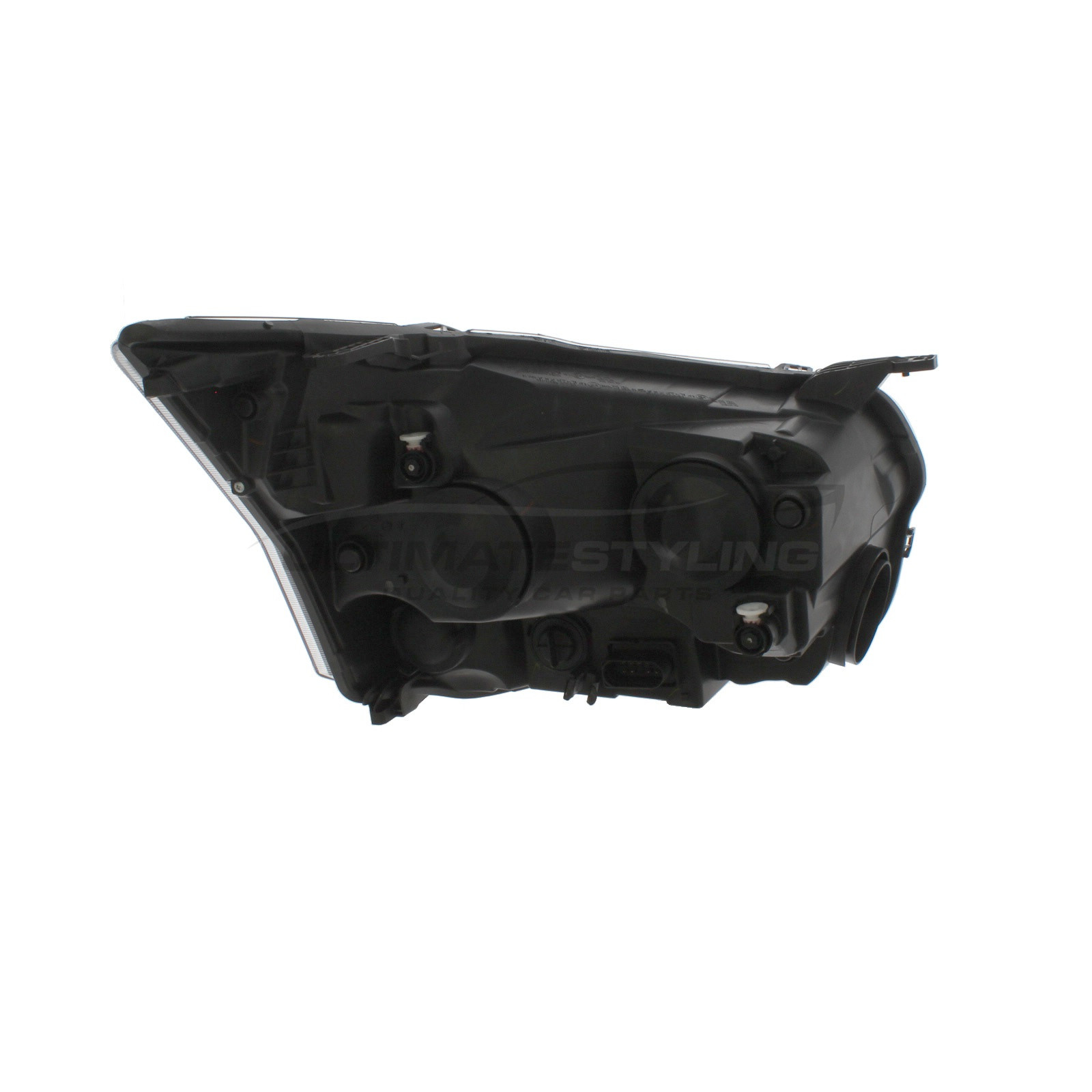 Ford Transit 2016-> Halogen, Electric With Motor, Black Headlight / Headlamp Passengers Side (LH)