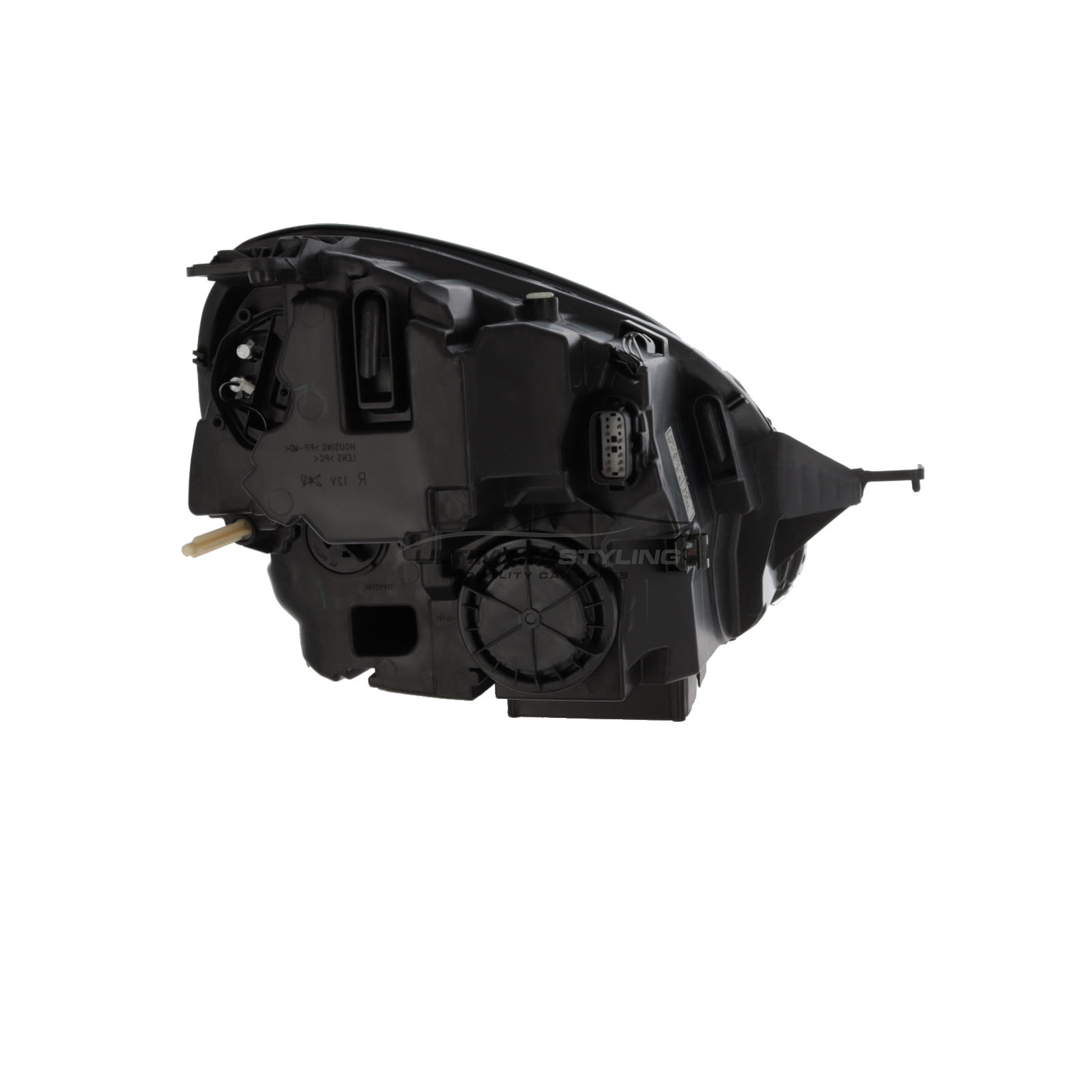 Ford Puma BX726 2019-2025 Headlight / Headlamp - Black Inner - Halogen With LED Daytime Running Light - Projector Type - Electric Motor Included - Passengers Side Nearside Left Hand