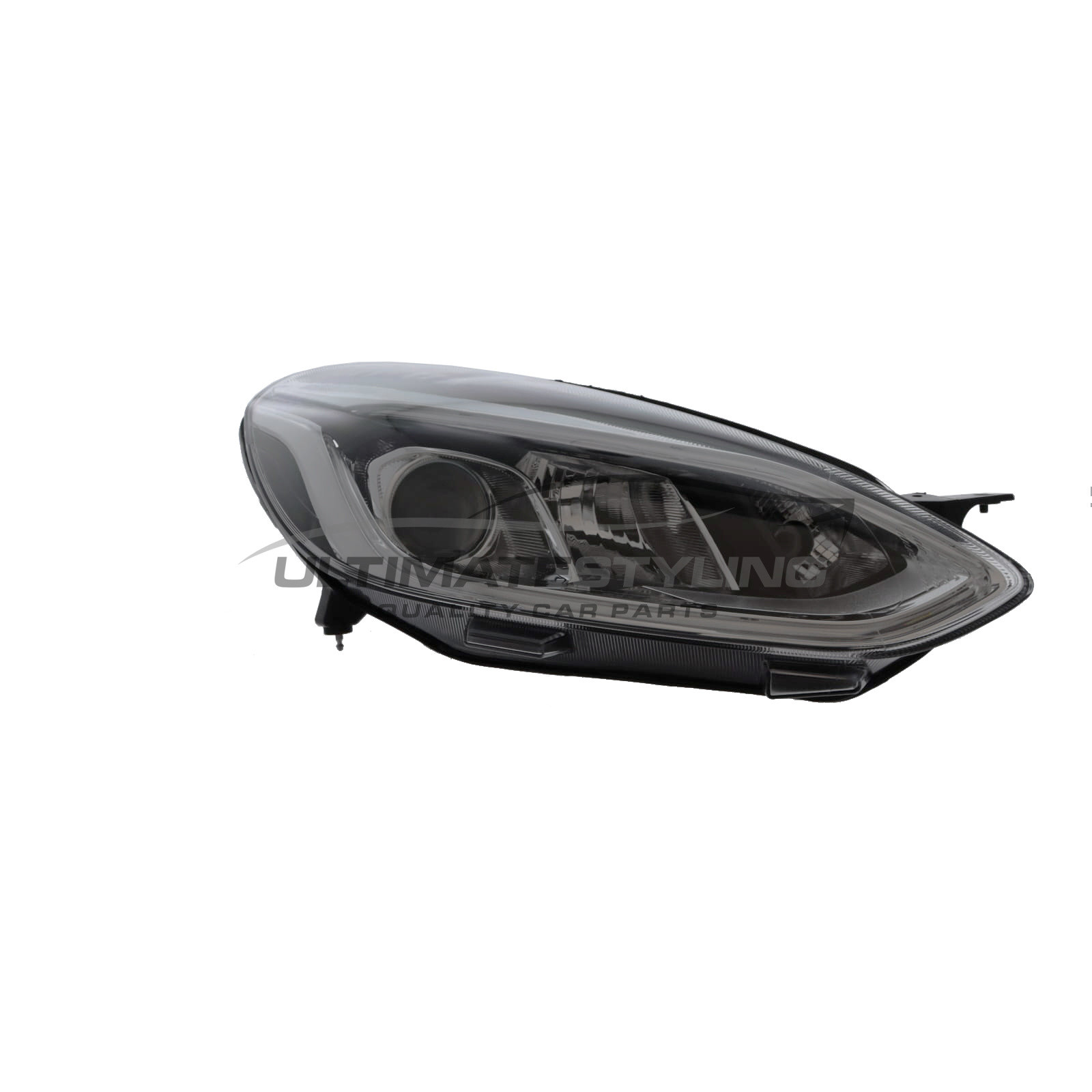 Ford Fiesta Mk8 2017-2020 - Projector Type Headlamp  / Headlamp - LED - With Daytime Running Lamp - Drivers Side Right Hand
