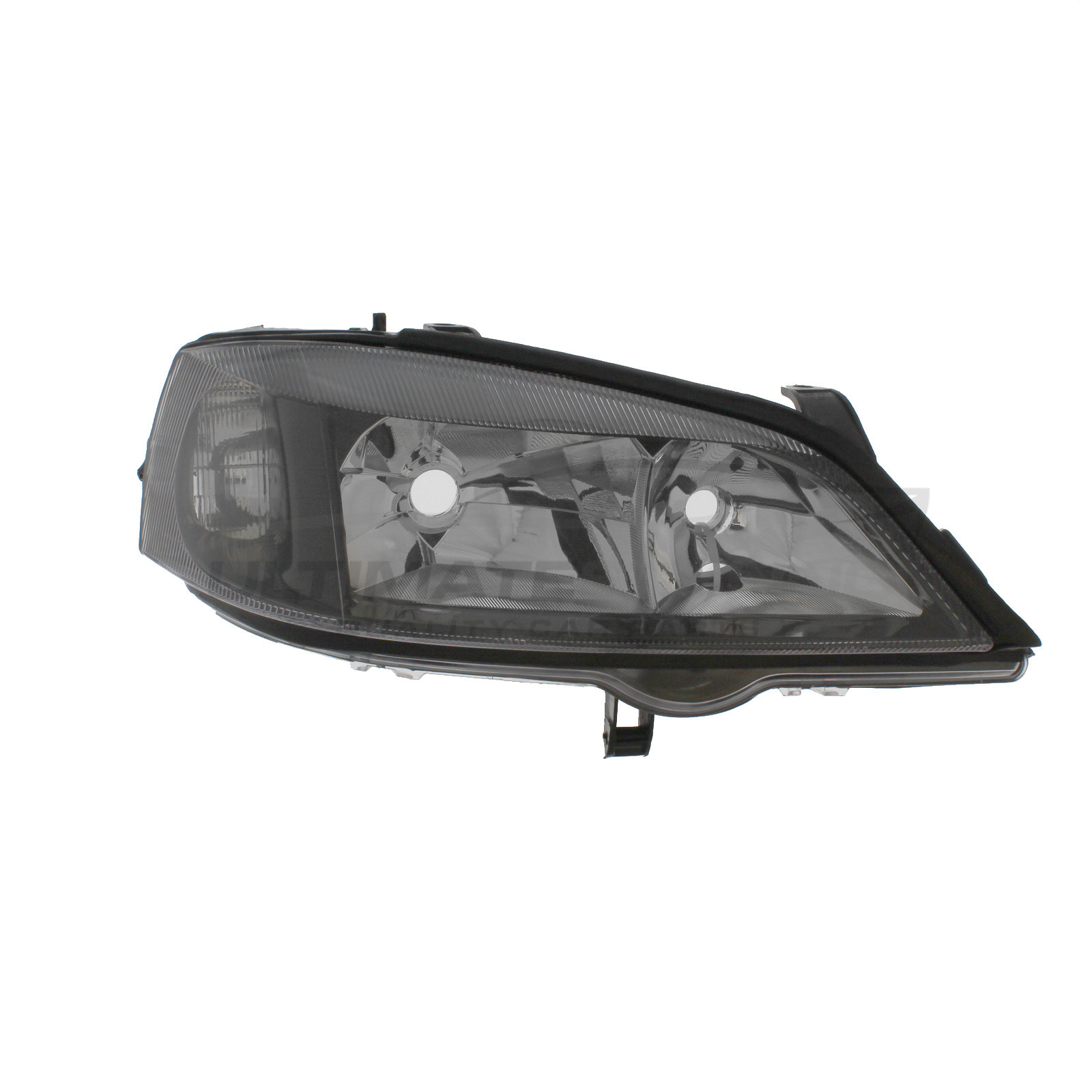Vauxhall Astra G 1998-2004 Halogen, Electric Without Motor, Headlight / Headlamp with Black Surround Drivers Side (RH)