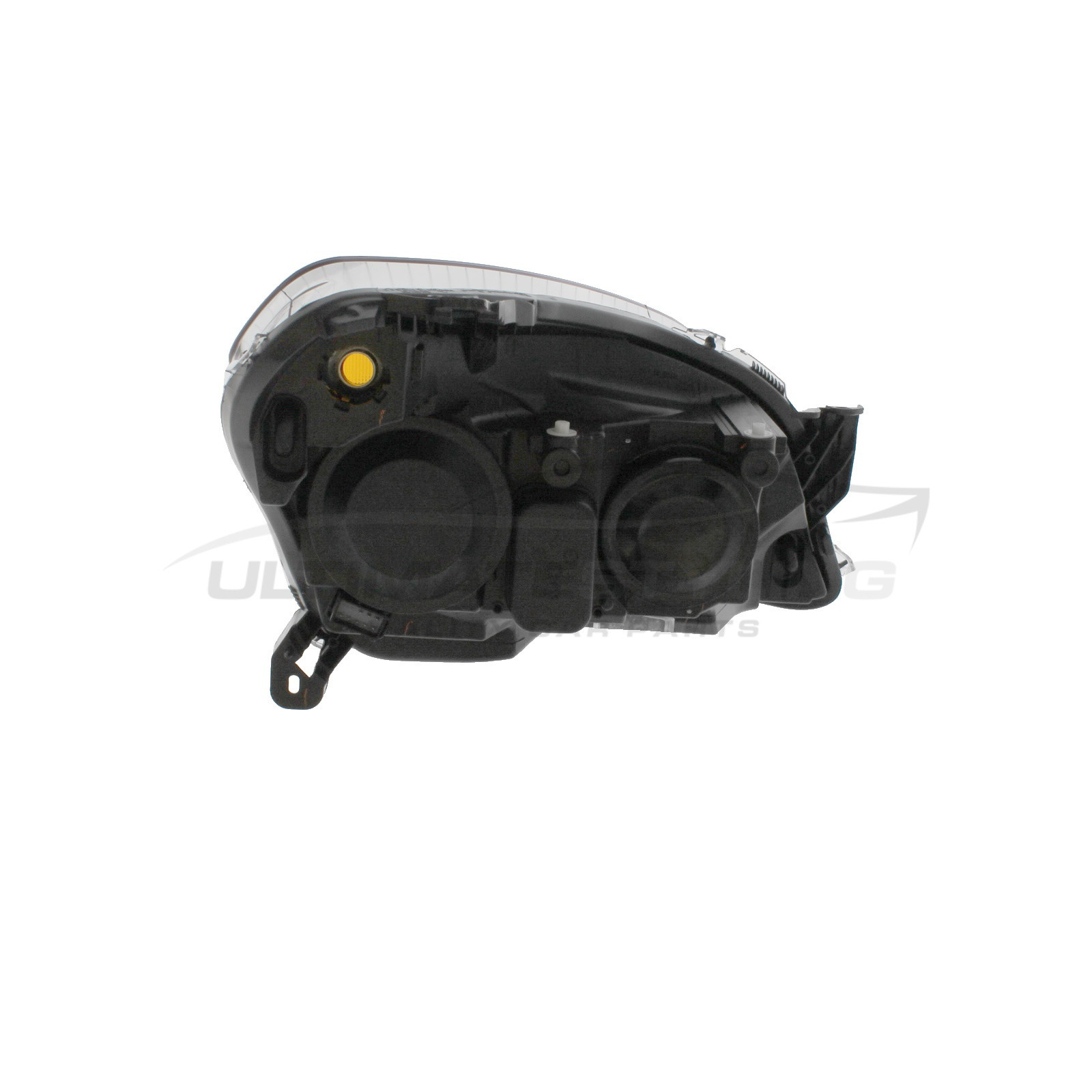 Vauxhall Astra H 2004-2007 Halogen, Electric With Motor, Black Headlight / Headlamp Passengers Side (LH)