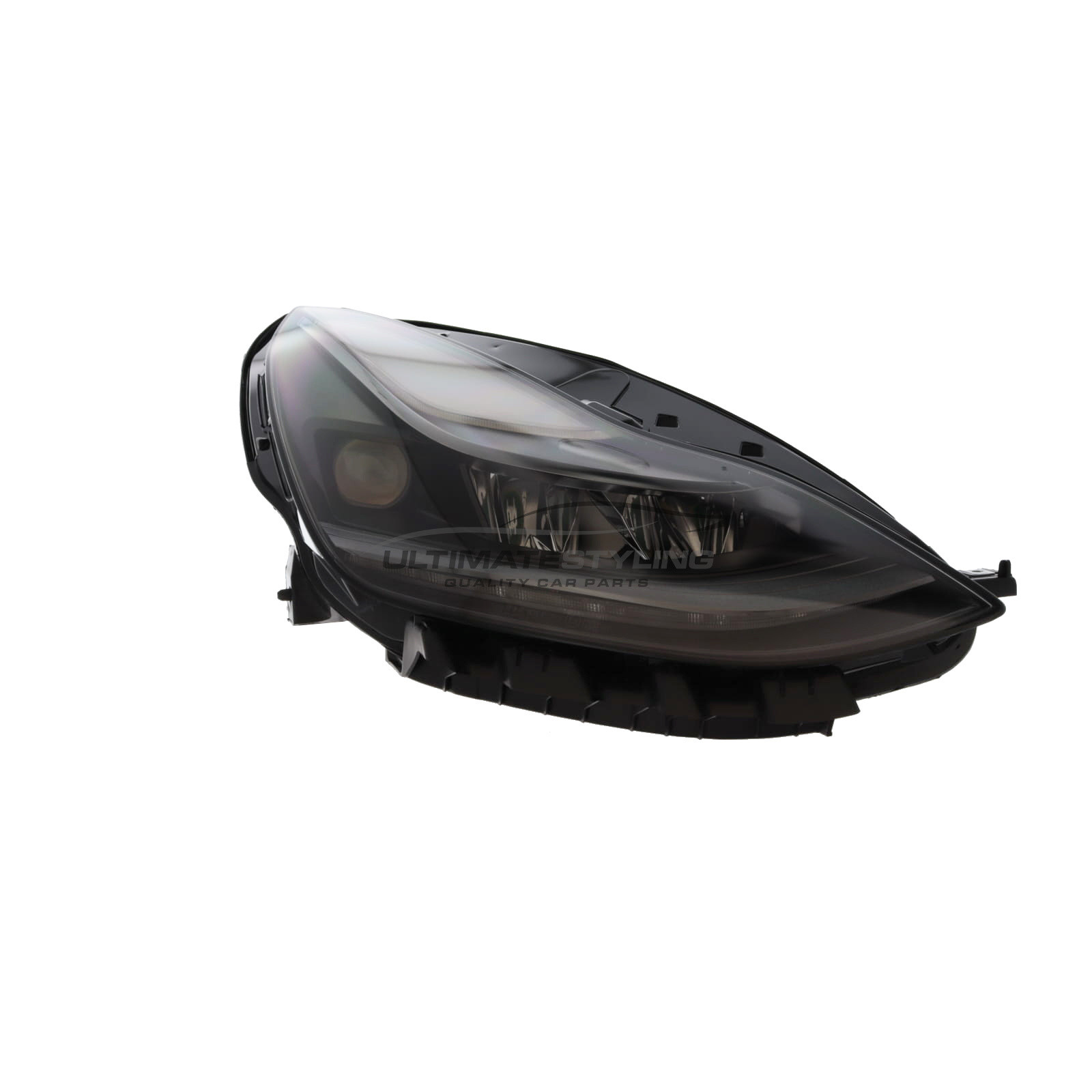 Tesla Model 3 2021-2024 / Model Y 2022-> - Matrix LED Type Headlight / Headlamp - Black Inner - Includes LED Bulbs - Drivers Side Right Hand