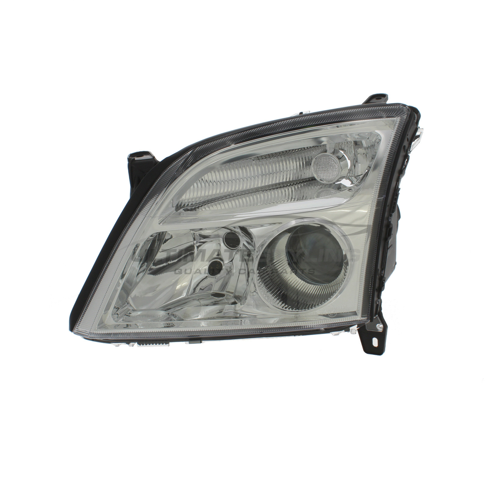 Vauxhall Signum 2002-2005, Vectra 2002-2005 Halogen, Electric Without Motor, Chrome Headlight / Headlamp Passengers Side (LH)