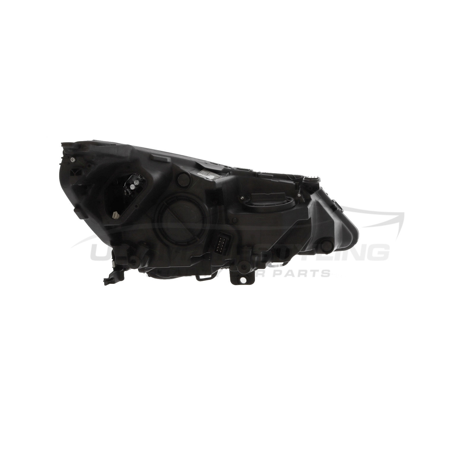 Vauxhall Astra 2015-2019 Halogen With LED Daytime Running Lamp, Electric With Motor, Black Headlight / Headlamp Passengers Side (LH)