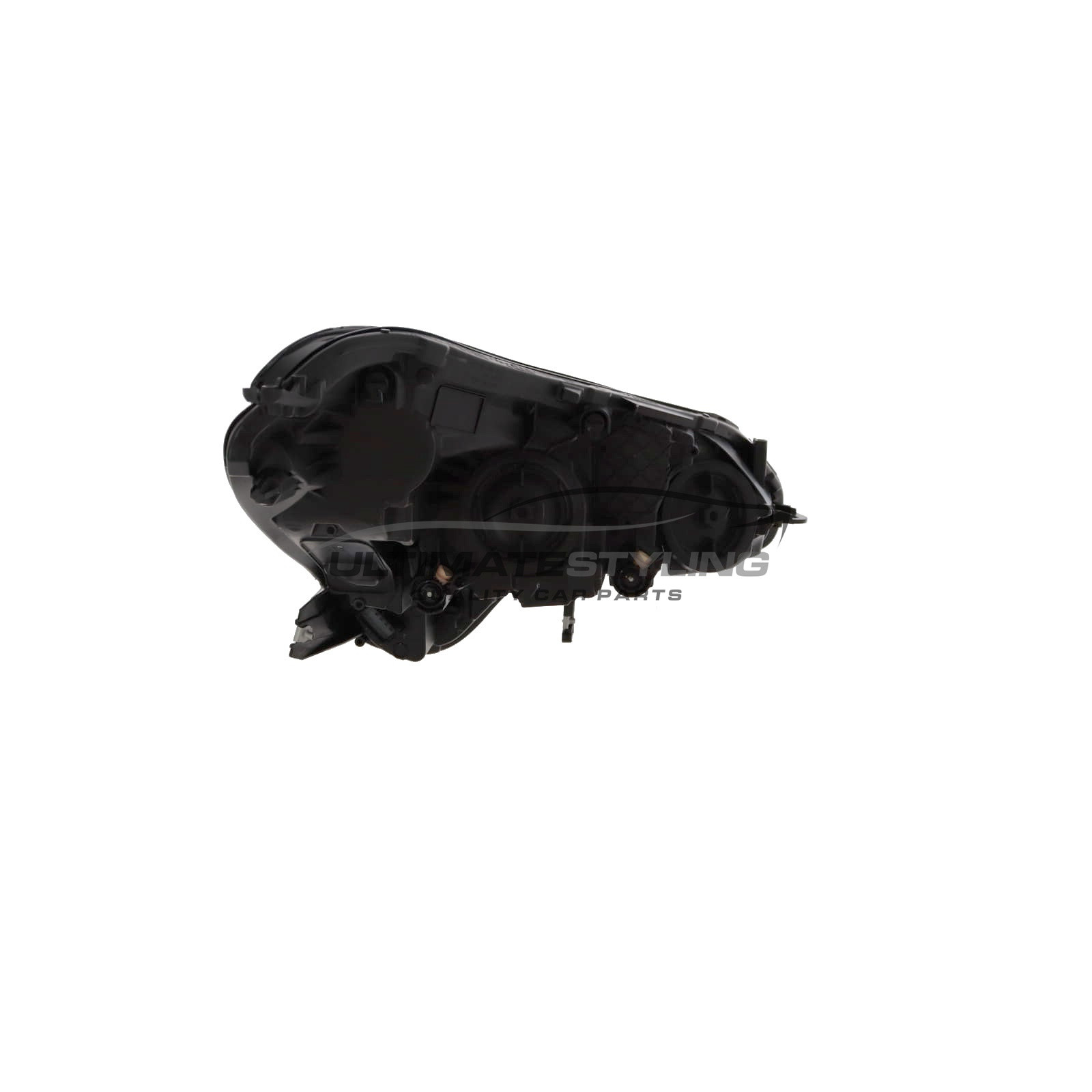 Vauxhall Corsa 2014-2020 Halogen With LED Daytime Running Lamp, Electric With Motor, Chrome Headlight / Headlamp with Black Surround Passengers Side (LH)