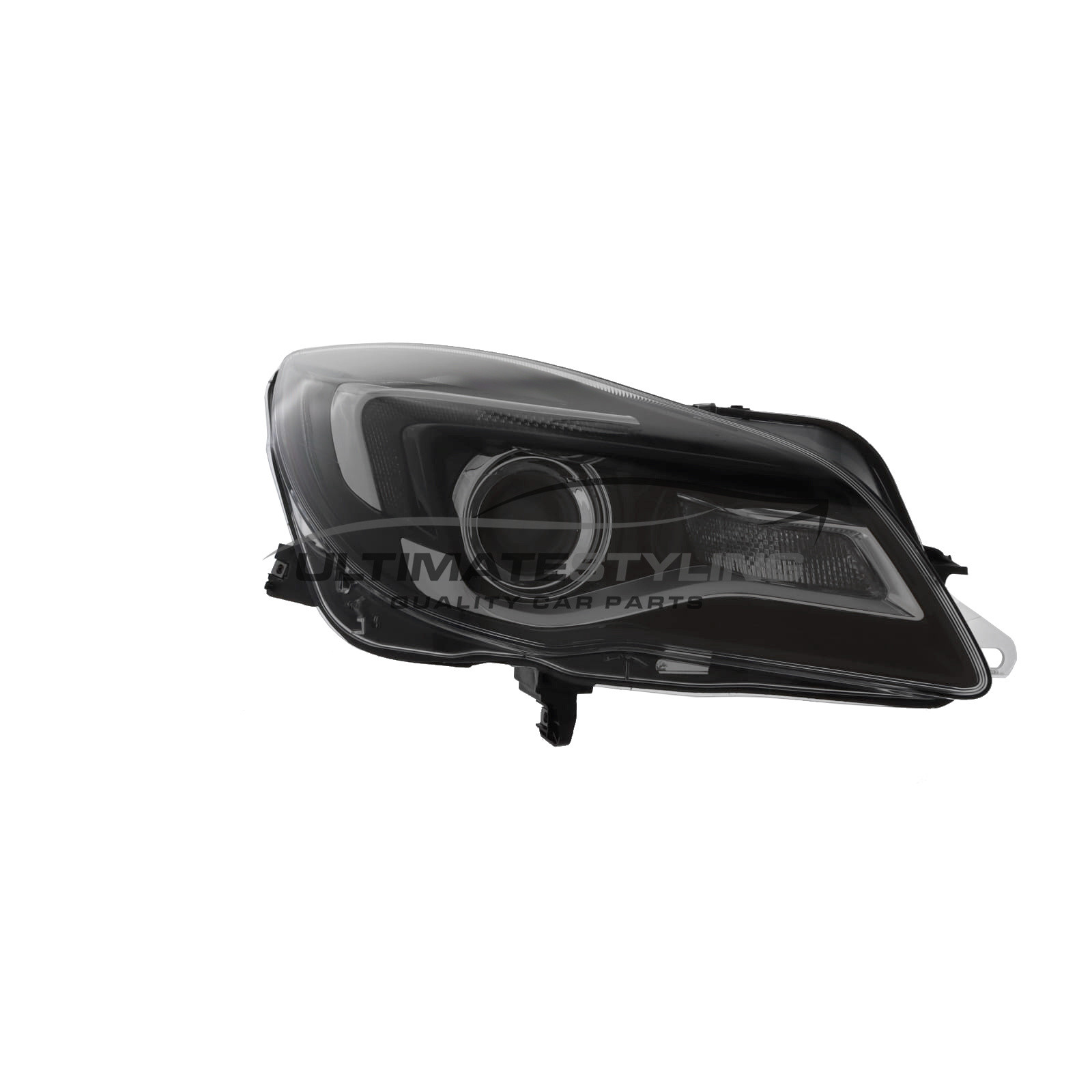 Ultimate Components Vauxhall Insignia Headlight – Passenger Side Left, Hatchback 2008-2014, Halogen, Chrome Inner